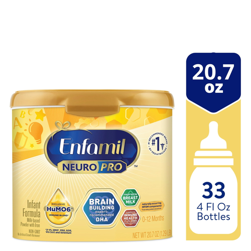 Enfamil NeuroPro Powder Baby Formula, Brain Support, 20.7 oz​ Tub