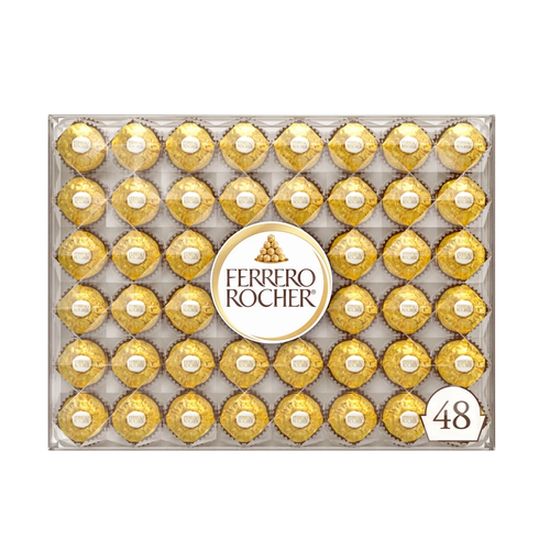 Ferrero Rocher, Milk Chocolate Hazelnut Candy, 21.2 oz, 48 Count
