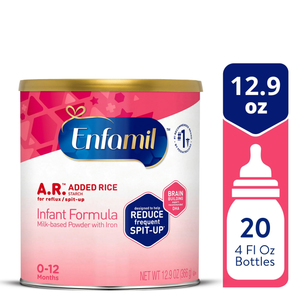 Enfamil A.R. Powder Baby Formula, Designed to Reduce Frequent Spit-Up in 1 Week, 19.5 Oz​ Tub