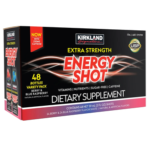 Kirkland Signature Extra Strength Energy Shot, 48 ct., 2 Oz/ea
