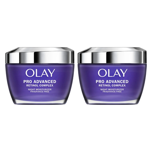 Olay Pro Advanced Retinol Night Moisturizer, 1.7 oz, 2-pack