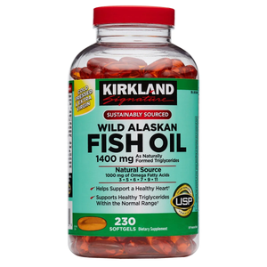 Kirkland Signature Wild Alaskan Fish Oil 1400 mg., 230 Softgels